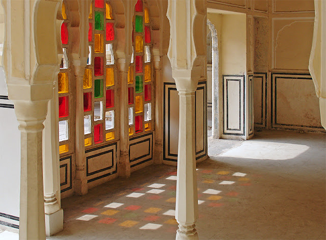 L'intérieur du palais des Vents à Jaipur