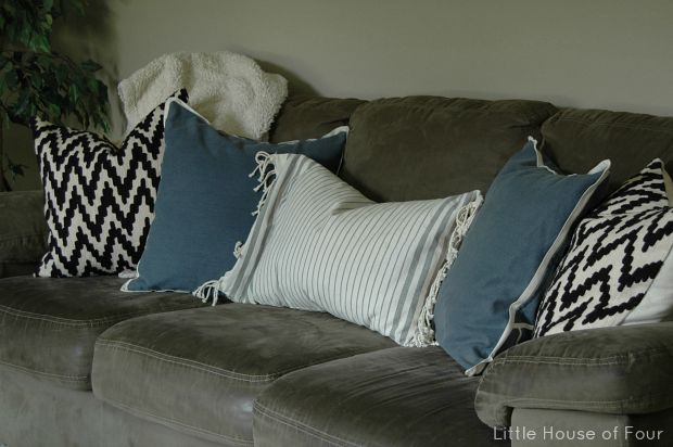 A quick and easy tea towel pillow is the perfect update for any space!
