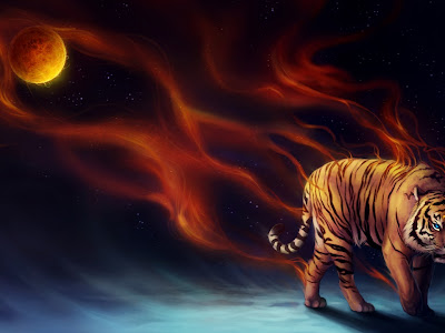 Wallpaper Power of Tiger