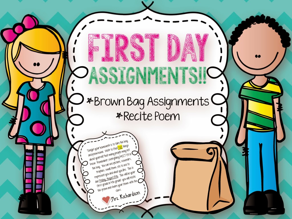 Happy Days in 4th Grade Brown Bag Activity!