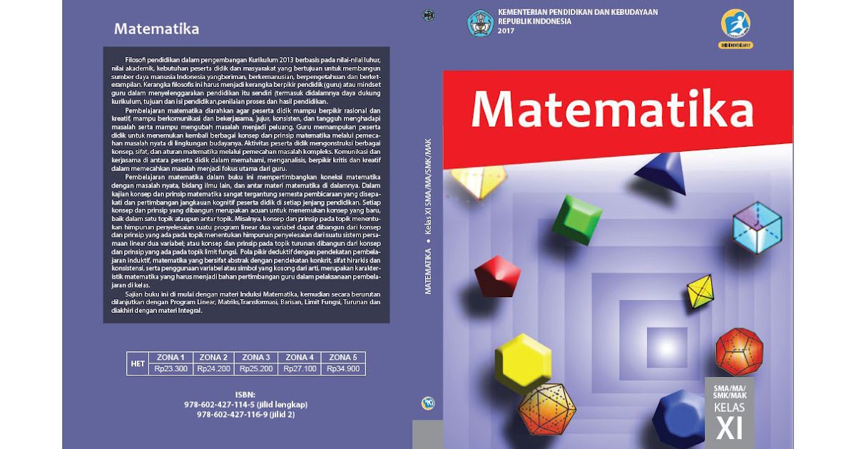 Download Buku Matematika Kelas 10 Dan 11 Sma Kurikulum 2013 Edisi Revisi 2017 Matematrick
