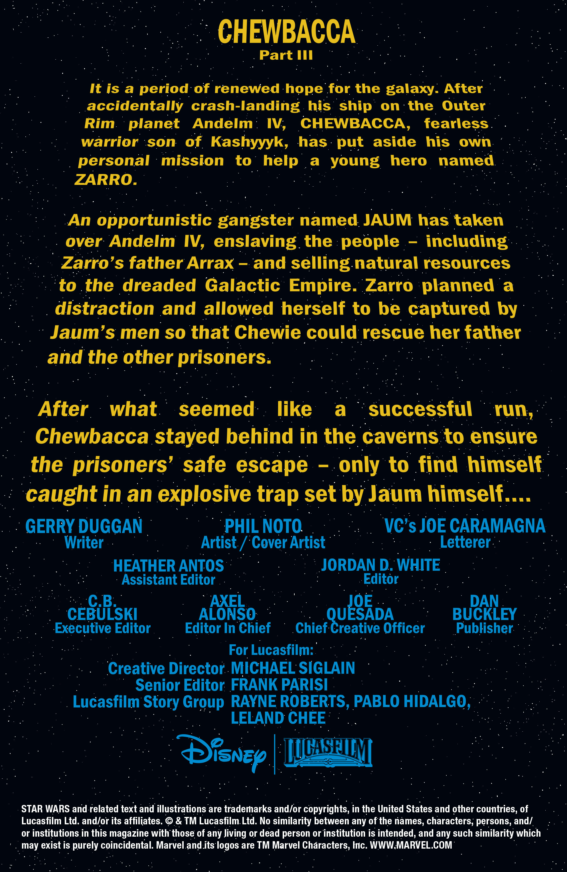 Read online Chewbacca comic -  Issue #3 - 2