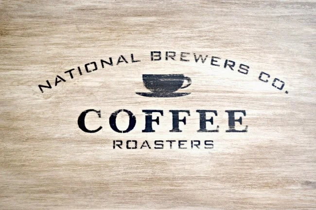 National Brewers Coffee by Funky Junk's Old Sign Stencils