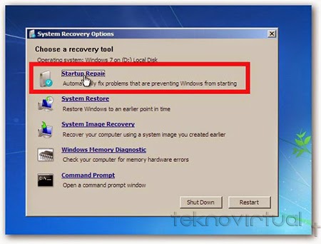 Startup Repair Windows 7 Startup Repair Windows 7