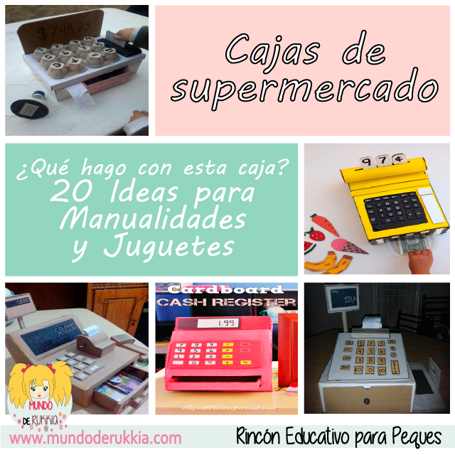 Creamos una adorable caja registrador para un supermercado con una caja de cartón manualidades-carton