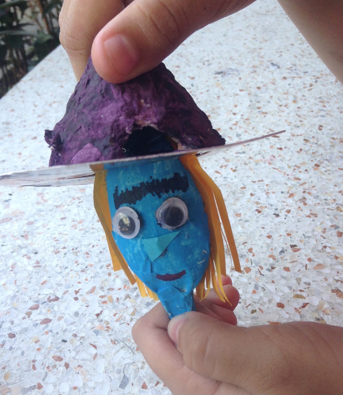 Witch Craft Halloween Craft Egg Carton Witch