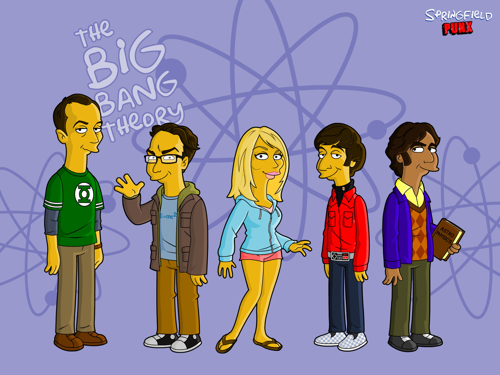 Aktiv Busk Ledsager Springfield Punx: The Big Bang Theory Wallpaper!