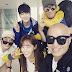 SNSD Yuri snap pictures with the cast of Law of the Jungle in New Caledonia