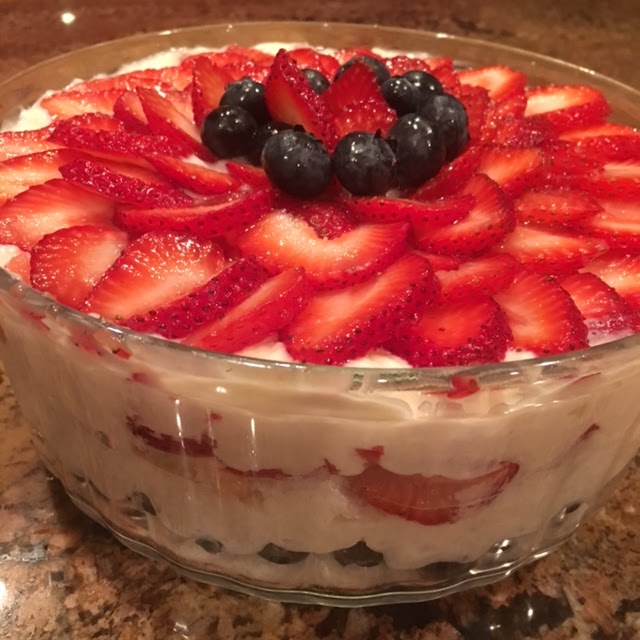 Beverly's Blog Strawberry Blueberry Torte or Trifle Recipe