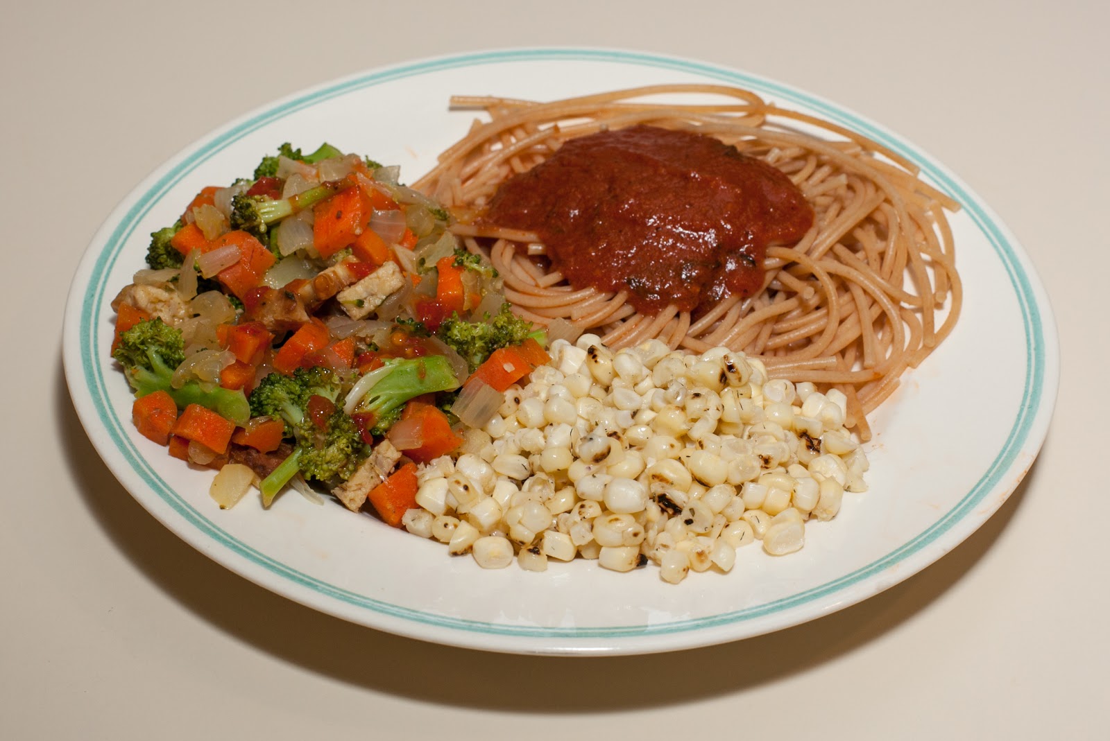 Dinner with Dilip BroccoliCarrotOnion cooked in Broth with Sauteed