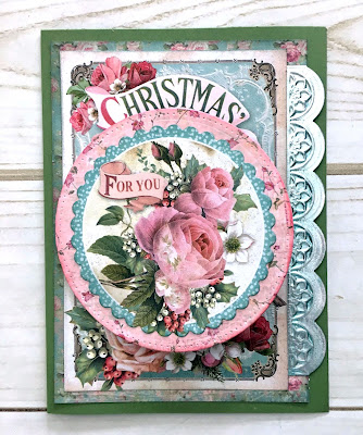 Christmas Card Tutorial Stamperia Pink Christmas
