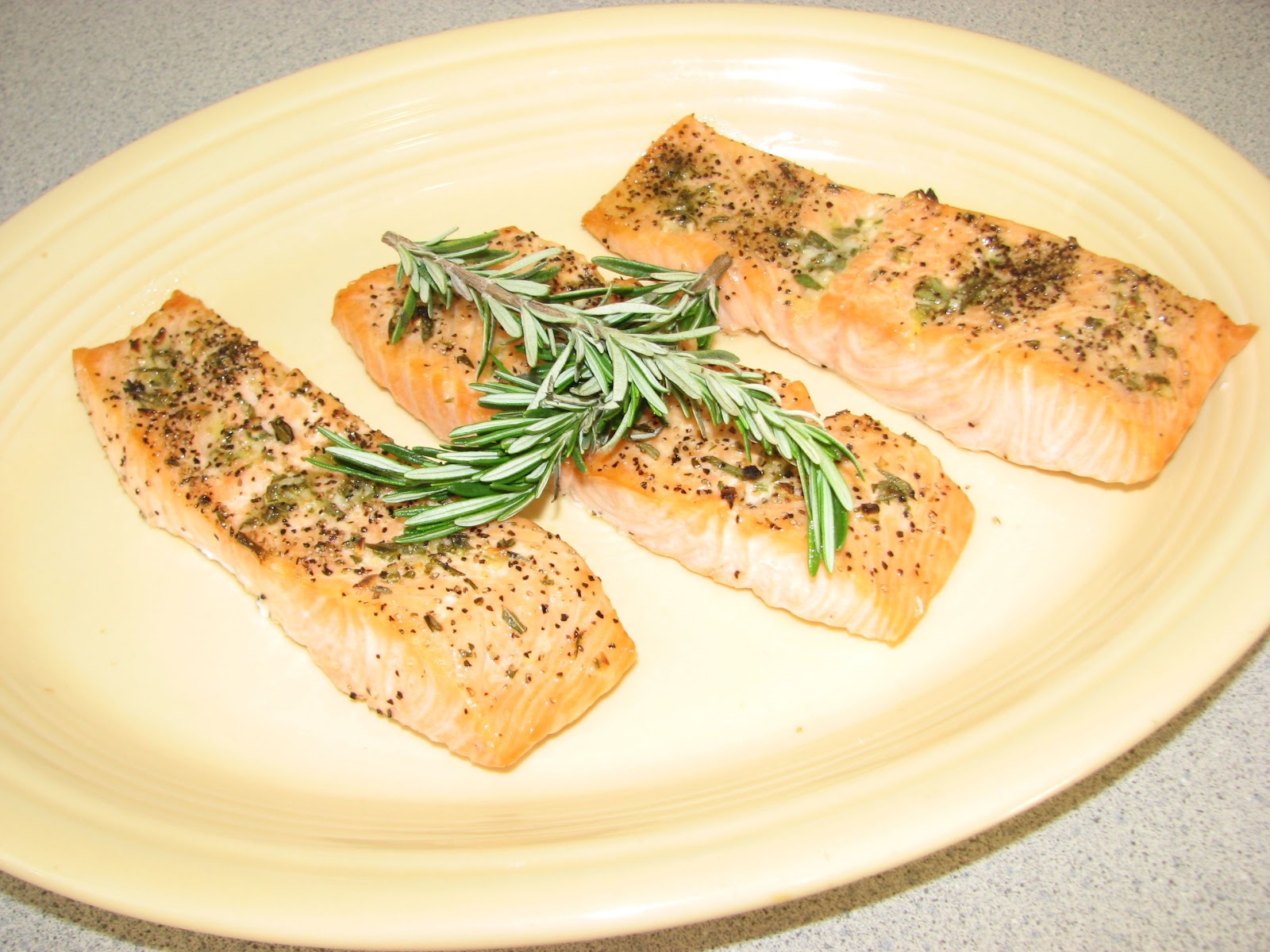 Shel's Kitchen Broiled Salmon with Rosemary