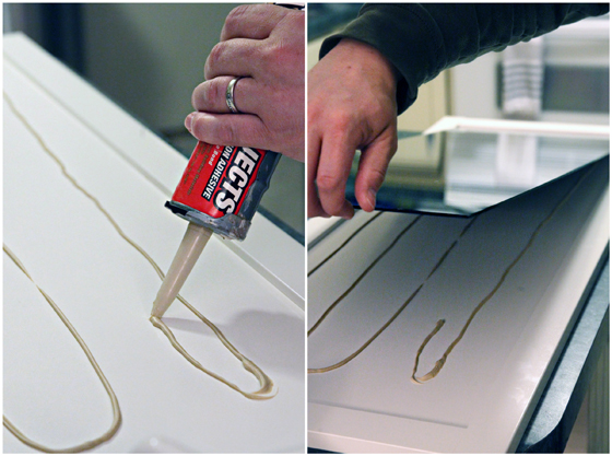 Iheart Organizing Built In Bookcase Diy Mirrored Doors