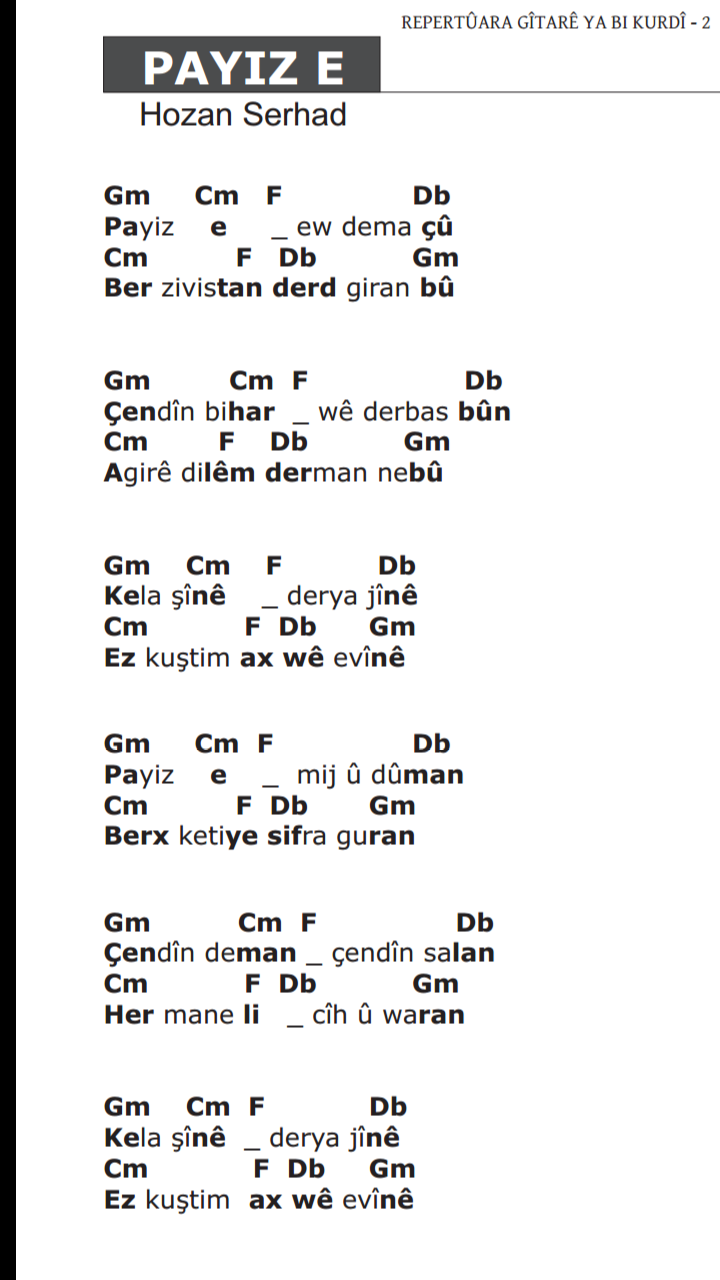 Hozan Serhat Payize Akor Muzik Soz Akor Indir