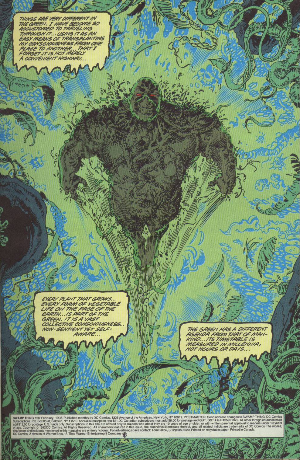 Read online Swamp Thing (1982) comic -  Issue #128 - 2