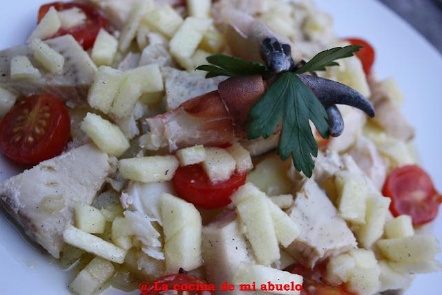  Ensalada templada de pez espada 