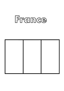 France Flag Coloring