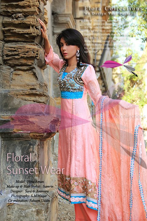 updatefashion: Flora Collections Eid Ready to Wear Dresses by Sara