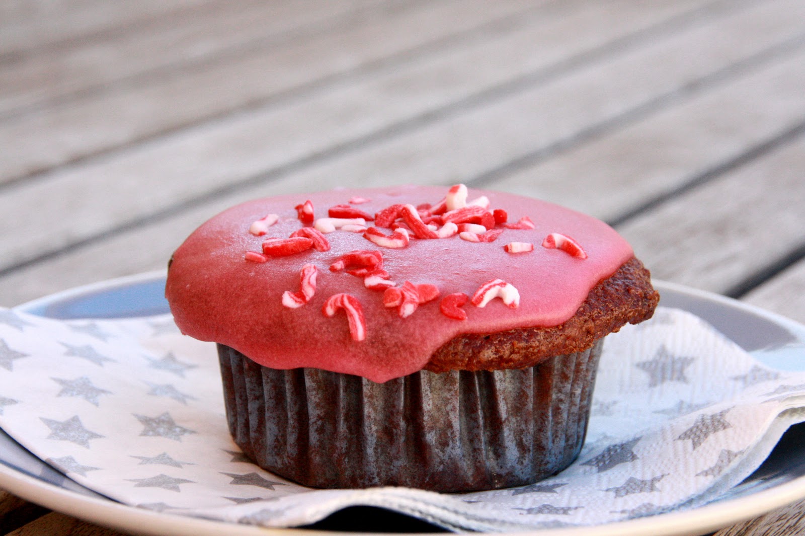 Gescmack!! Cupcakes veganos de chocolate, plátano y nueces