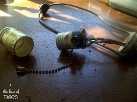 4 the love of wood: RE-WIRING A VINTAGE LAMP - step by step