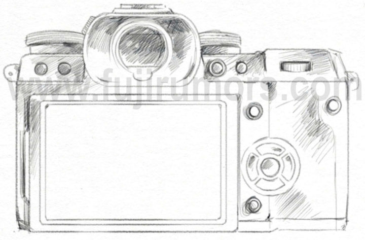 Fujifilm X-H1, вид сзади