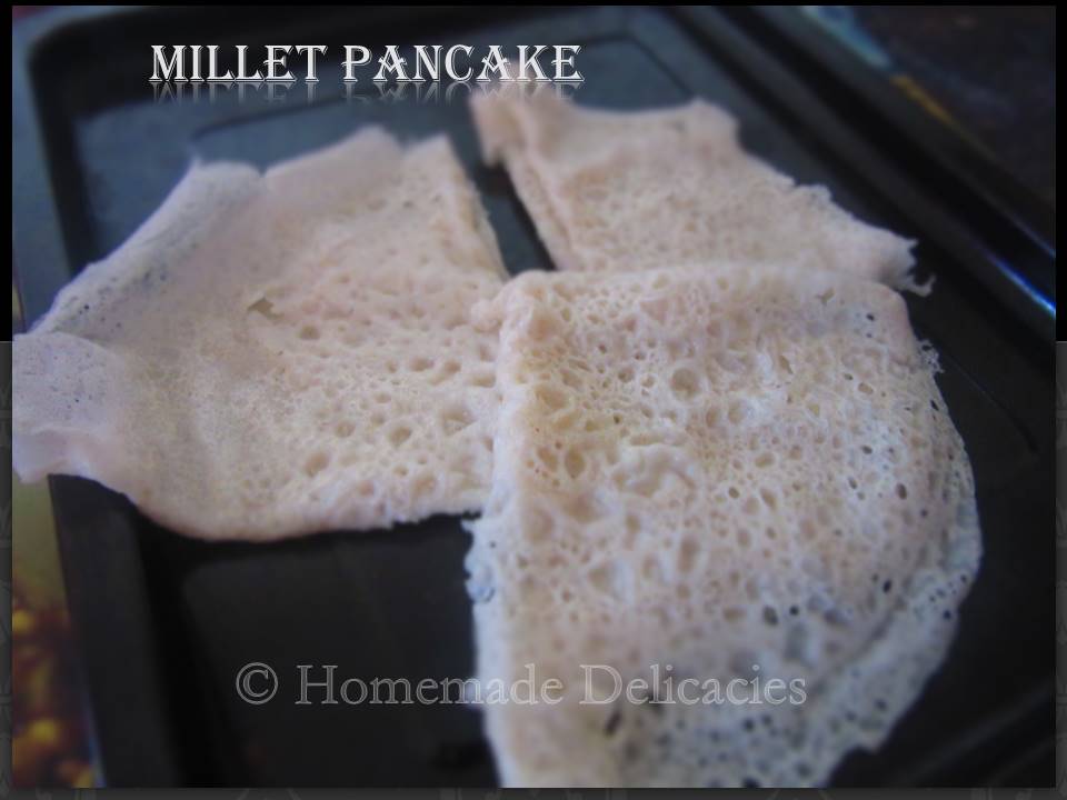 Homemade Delicacies Millet Pancake