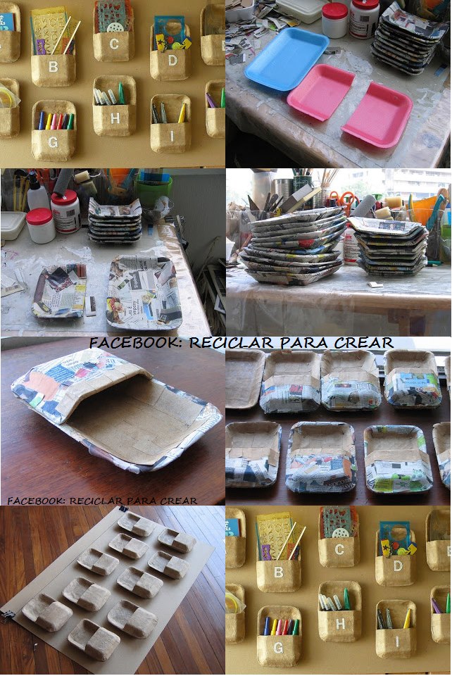 Reciclar las bandejas de comida descartables | Construccion y