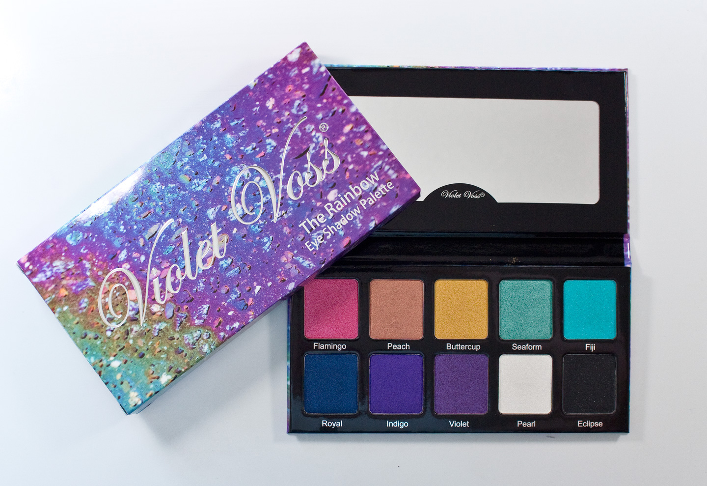 WARPAINT and Unicorns Violet Voss The Rainbow Eyeshadow Palette Swatches & Review