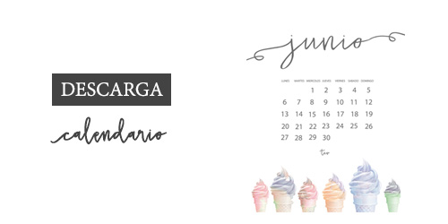 Calendario descargable junio