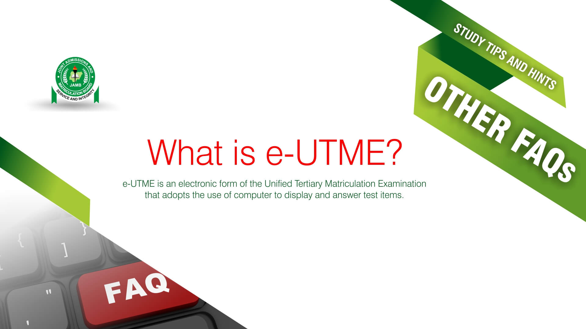 What is e-UTME?