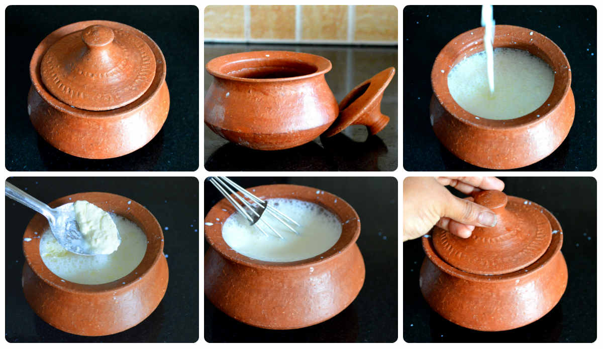 Upala How to make thick Curd/Yogurt/Dahi in a clay pot?