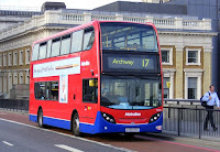 London Bus Route Number 17 - from London Bridge Station to Archway Station