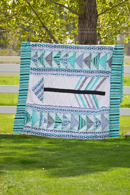 Arrow Rag Quilt Pattern by A Vision to Remember