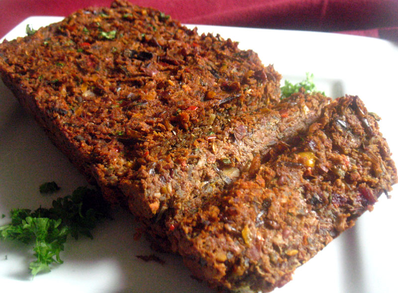 Wild Rice and Kidney Bean NoMeat Loaf {Vegan} Lisa's Kitchen