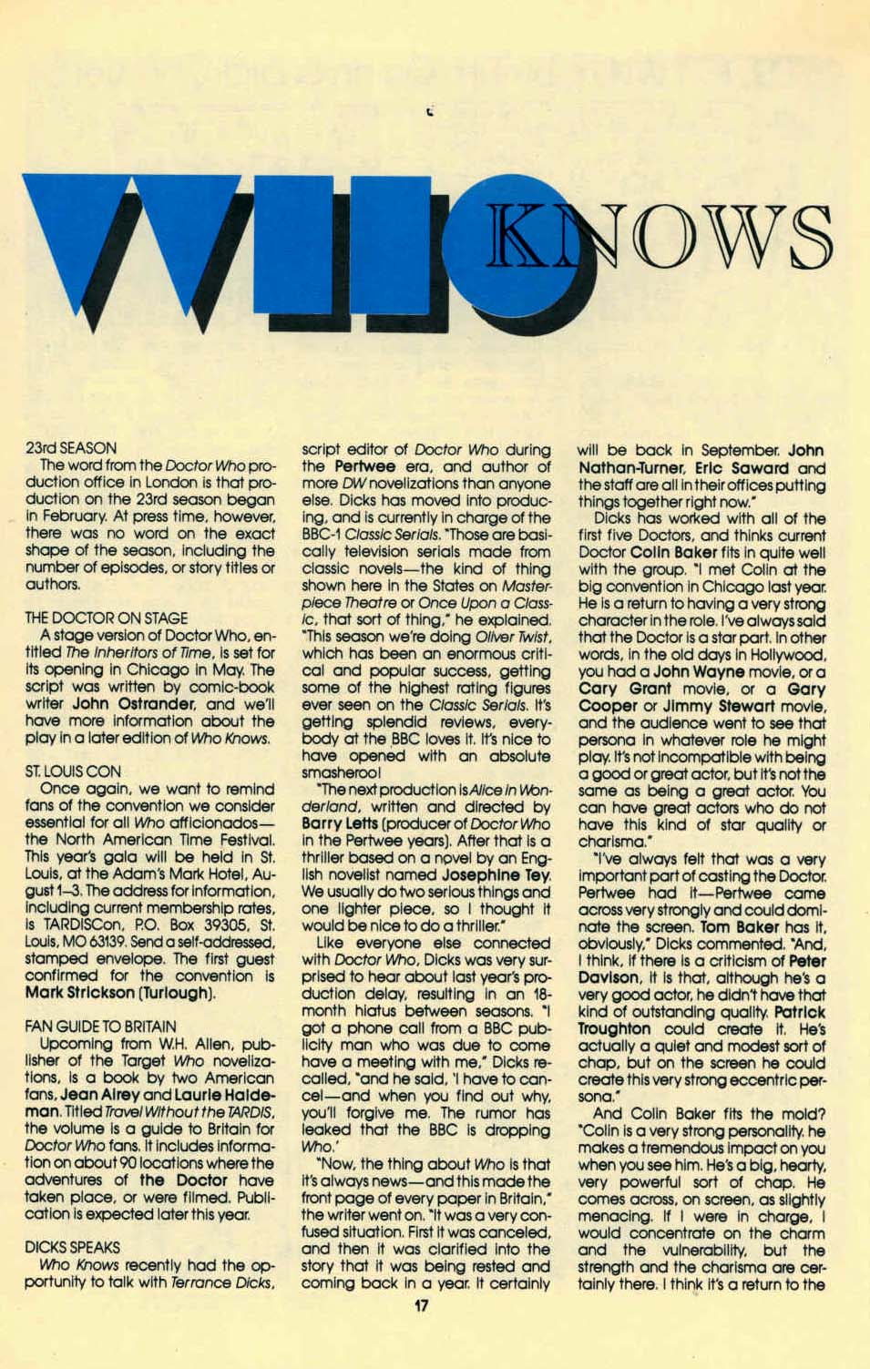 Doctor Who (1984) issue 22 - Page 19