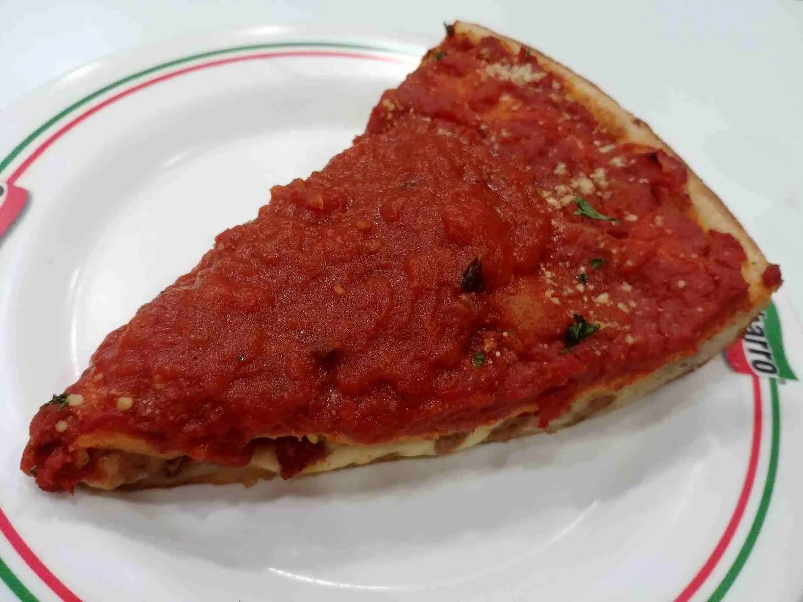 Sbarro Chicago deep dish pizza