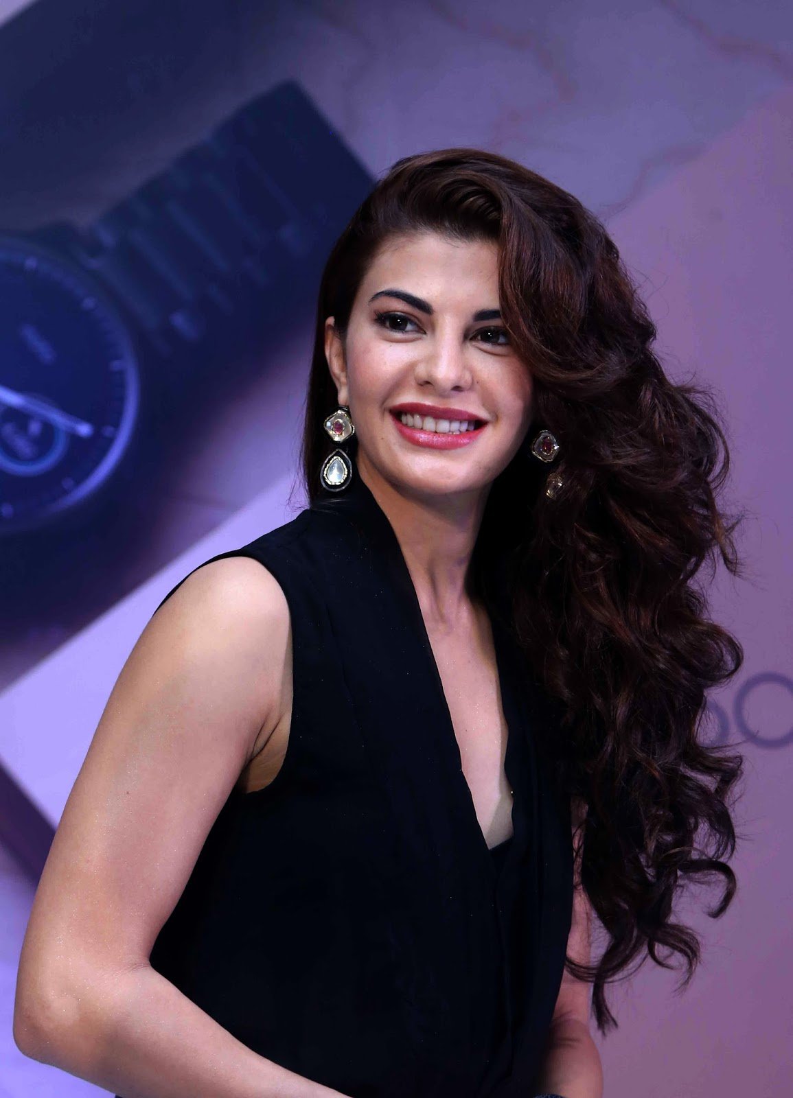 Actress Jacqueline Fernandez Hot Stills In Blue Dress - Tollywood Boost