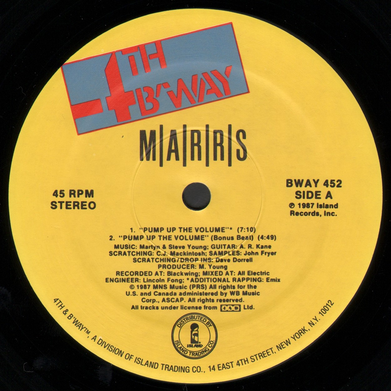 radio retromix M.A.R.R.S. Pump Up The Volume (Vinyl 12'') radio retromix M.A.R.R.S. Pump Up The Volume (Vinyl 12'')