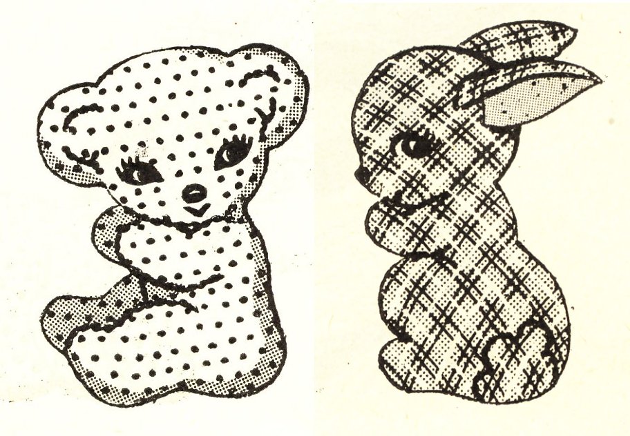 vintage stuffed animal patterns free