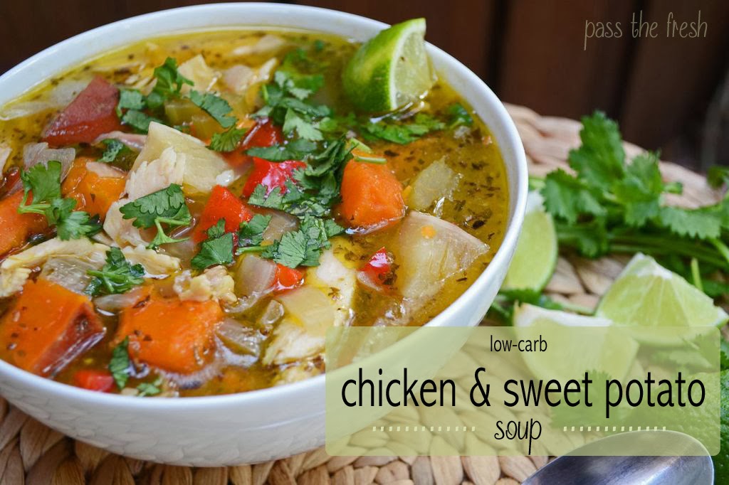 Pass the Fresh LowCarb Chicken and Sweet Potato Soup