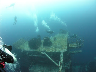 USS Oriskany underwater