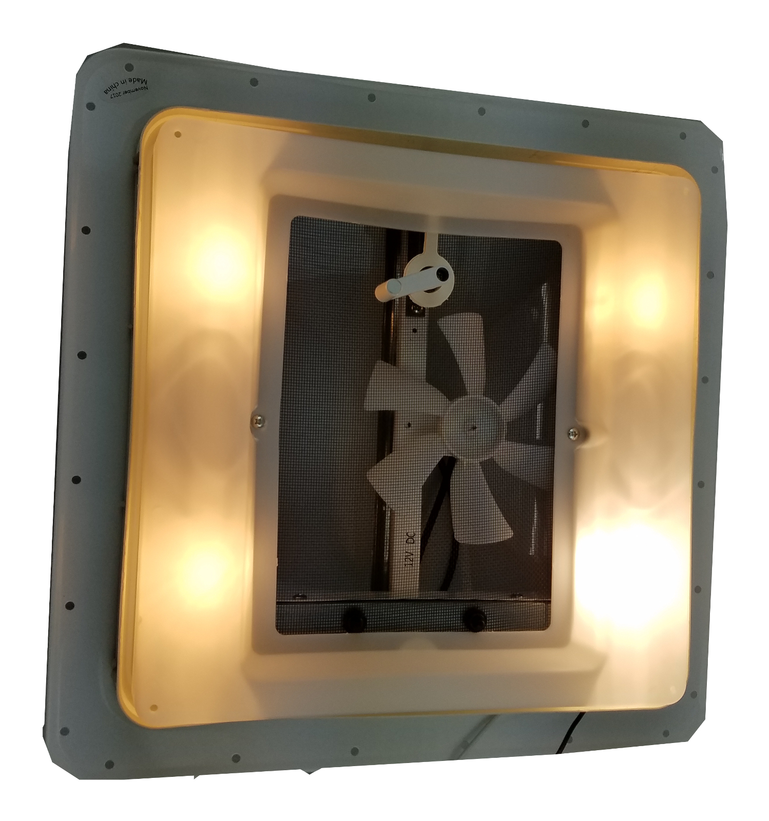 Class A Customs Heng's V771212C 14" RV Roof Vent w/ 12 Volt Fan and