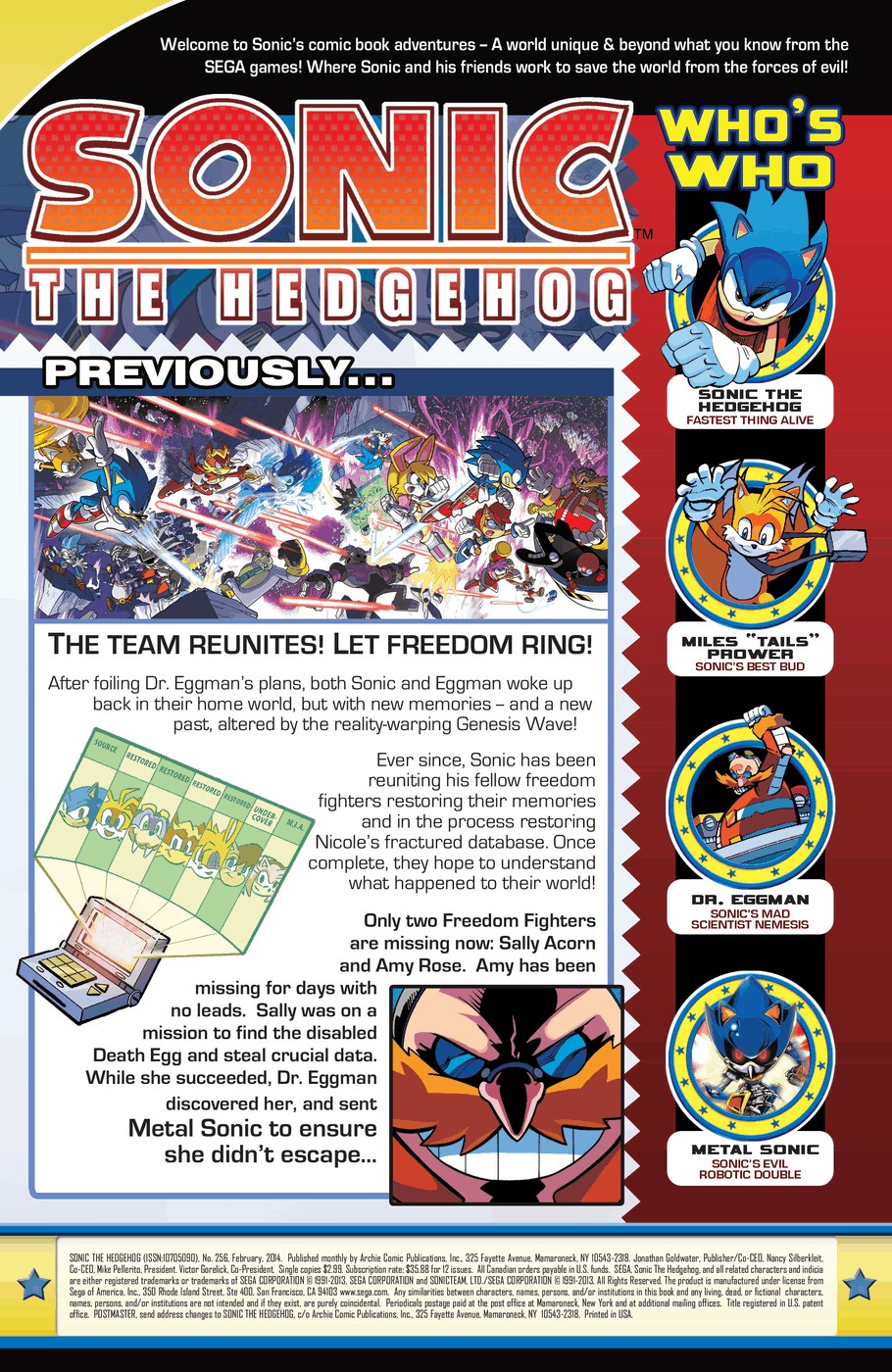 Sonic The Hedgehog (1993) issue 256 - Page 2