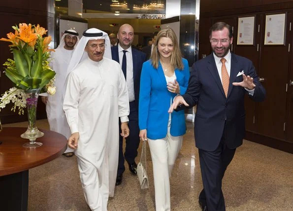 Hereditary Grand Duchess Stephanie and Heriditary Grand Duke Guillaume visited RAK Ceramics Dubai Expo 2020