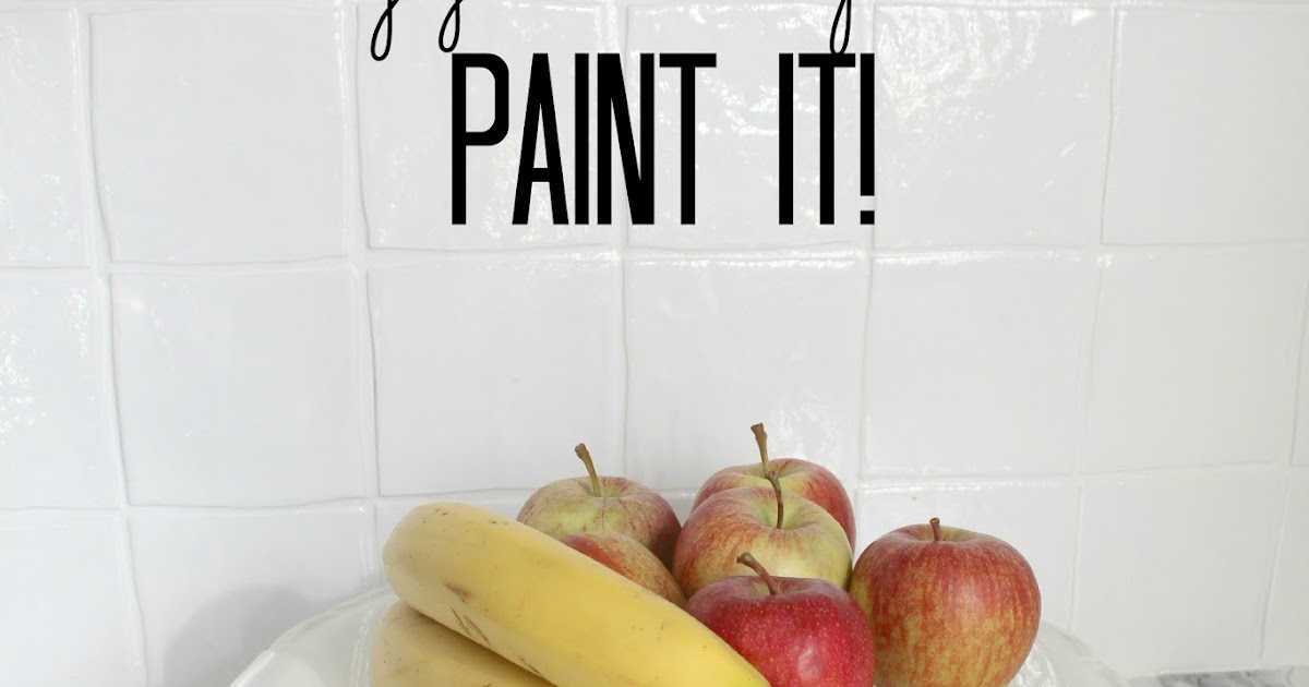 painted tile backsplashcover those ugly tiles! Make Do and DIY