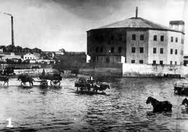 Embarcadero frente al hotel de inmigrantes 1879