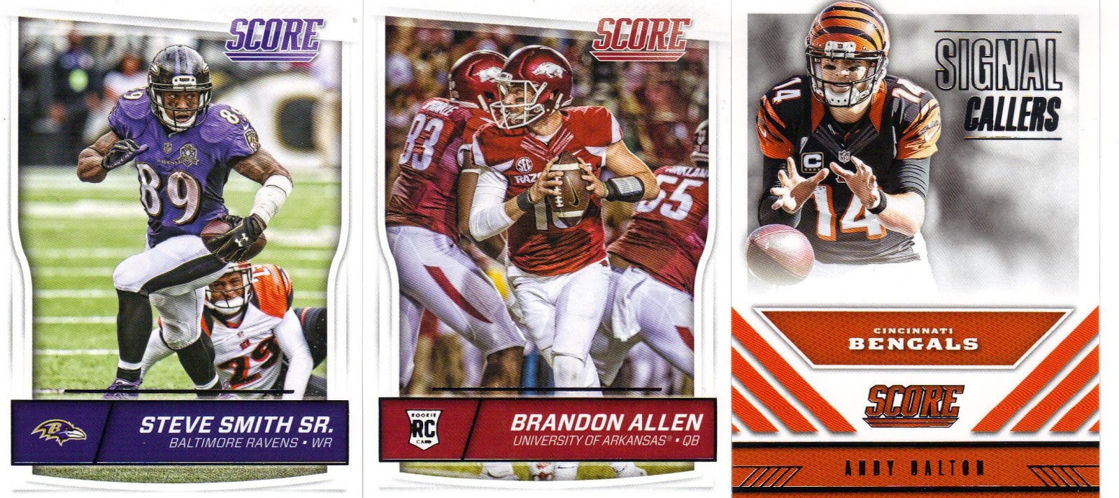 Nothing If Not Random: 2016 Score Football Cards