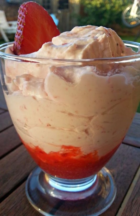 Mousse de fresa
