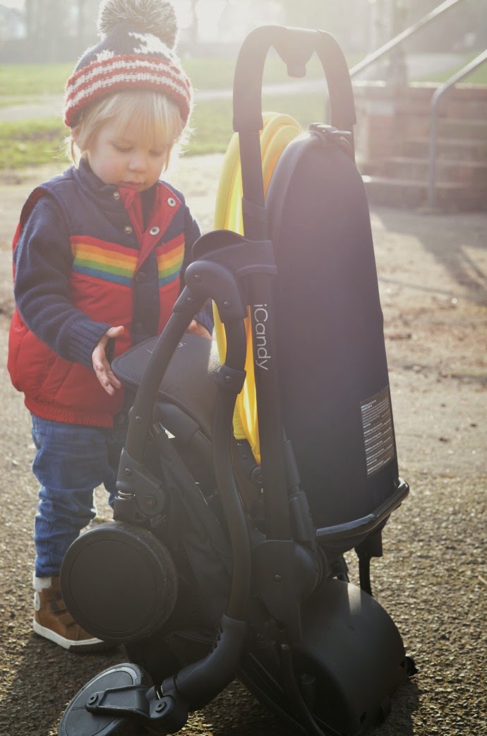 icandy raspberry, icandy review, icandy folded, yellow stroller