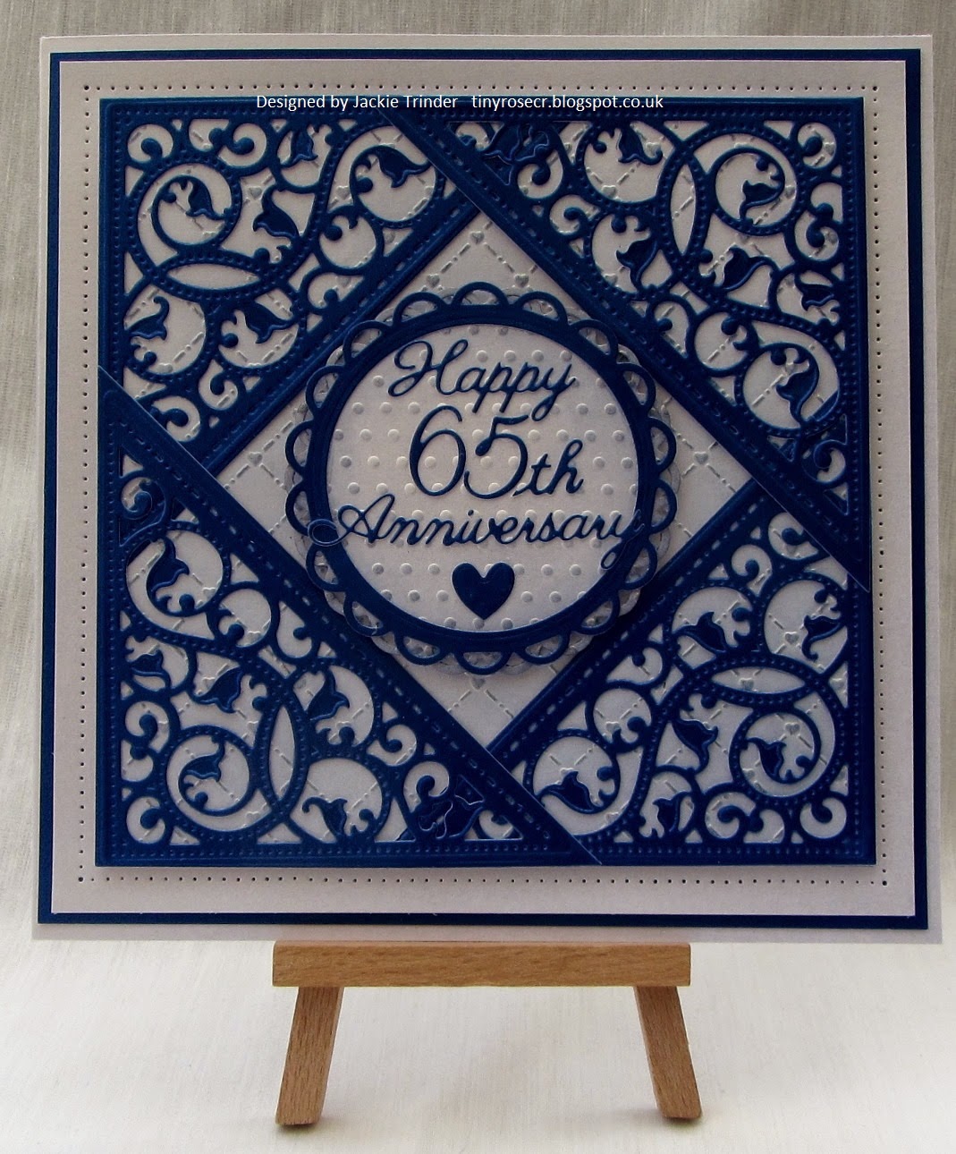 Tinyrose's Craft Room: 65th Wedding Anniversary Card